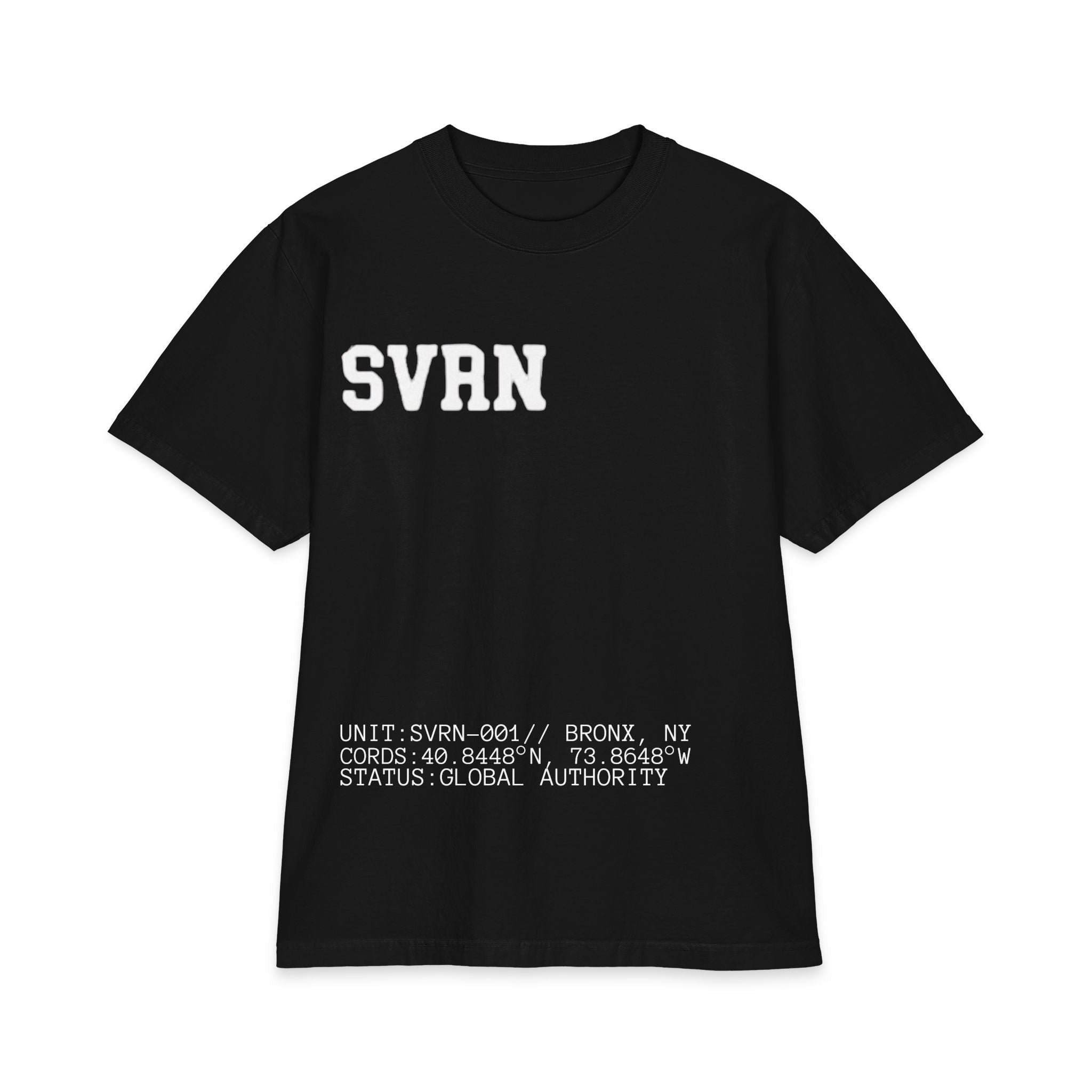 SVRN Globe Graphic T‑Shirt — Global Authority Streetwear Tee